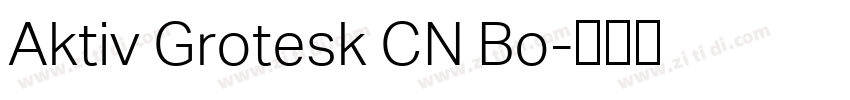 Aktiv Grotesk CN Bo字体转换